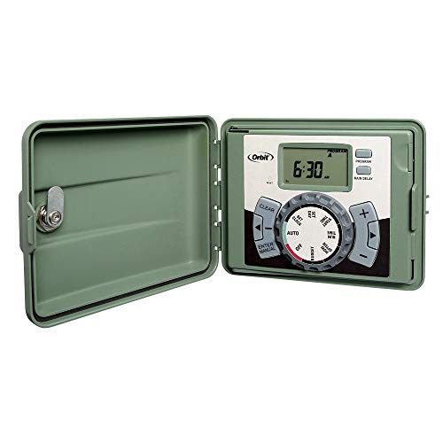 Orbit 57894 Easy Set Logic 4-Station Indoor/Outdoor Sprinkler Timer/Controller Green Grey