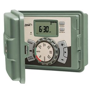 Orbit 57894 Easy Set Logic 4-Station Indoor/Outdoor Sprinkler Timer/Controller Green Grey