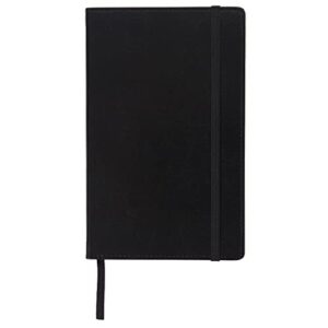 c.r. gibson black bonded leather journal, 5'' x 8.2''