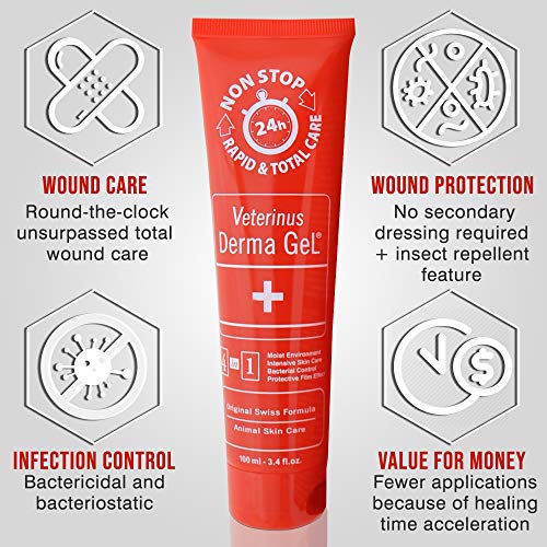 Veterinus Derma GeL Tube 100ml - 3.4fl.oz. (+ 10ml Tube Included)