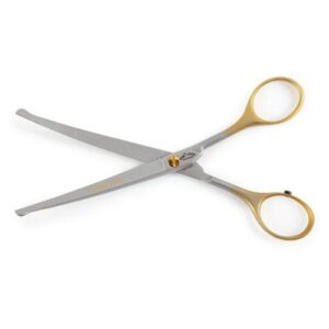 Dubl Duck Stainless Steel Ultra Gold Curved Pet Shears with Ball Tip, 6-1/2-Inch