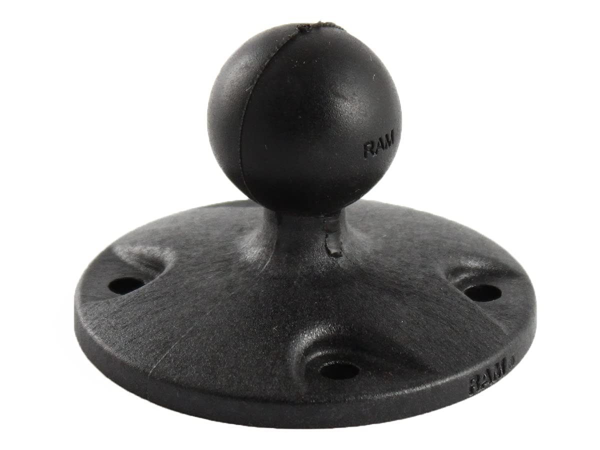 RAM Mounts Composite Round Plate with Ball RAP-B-202U with B Size 1" Ball