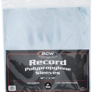 BCW 1-RSLV 33 RPM Record Sleeves (100 Count)