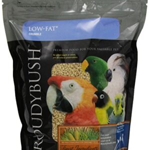 RoudyBush Low Fat Bird Food, Crumbles, 44-Ounce