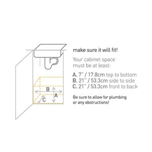 simplehuman 20 inch Pull-Out Cabinet Organizer, Heavy-Gauge Steel Frame