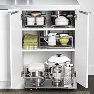 simplehuman 20 inch Pull-Out Cabinet Organizer, Heavy-Gauge Steel Frame