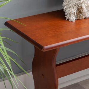 Linon Chelsea Walnut Bench