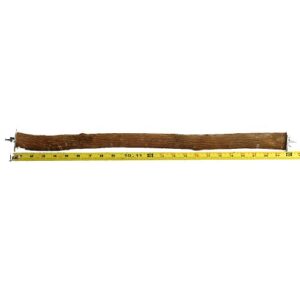 polly's full length hardwood bird perch, 24-inch, (26" including hardware), brown (50800)