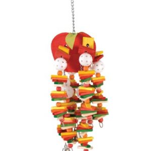 Featherland Paradise, Colorful Fruit-Shaped Toy w/Chimes