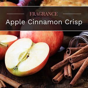 Candle-lite Scented, Apple Cinnamon Crisp Fragrance, One 18 oz. Single-Wick Aromatherapy Candle with 110 Hours of Burn Time, Red Color