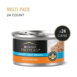 Purina Pro Plan Urinary Tract Cat Food Gravy, Urinary Tract Health Chicken Entree - (24) 3 oz. Pull-Top Cans