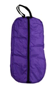 aj tack wholesale padded bridle bag purple