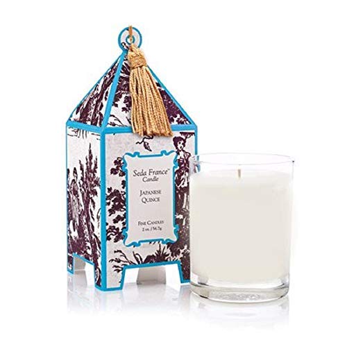 Seda France Classic Toile Japanese Quince Mini Pagoda Candle