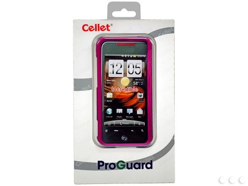 Cellet Rubberized Proguard Case for HTC Droid Incredible - Pink