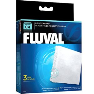 fluval c4 poly foam pad - 3-pack