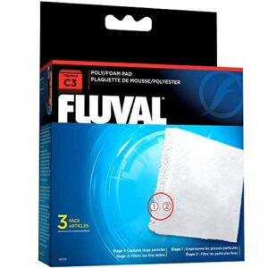 fluval c3 poly foam pad - 3-pack