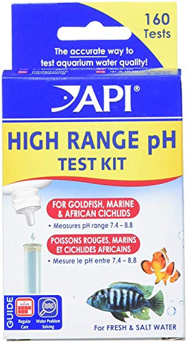 API HIGH RANGE PH TEST KIT 160-Test Freshwater and Saltwater Aquarium Water Test Kit, 150-watt halogen bulb