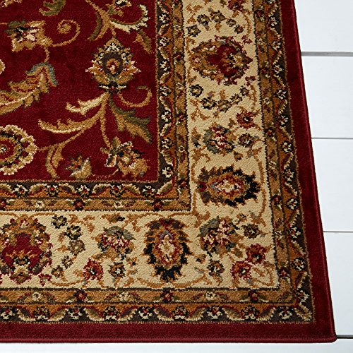 Home Dynamix Royalty Elati Traditional Area Rug 7'8"x10'4", Oriental Red/Ivory