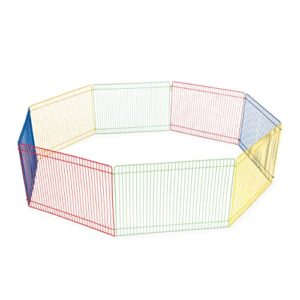 prevue pet products multi-color small pet playpen 40090,13x35.87x8.67 inch,13-inch
