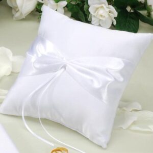 Darice VL32, Ring Pillow Design Your Own, White