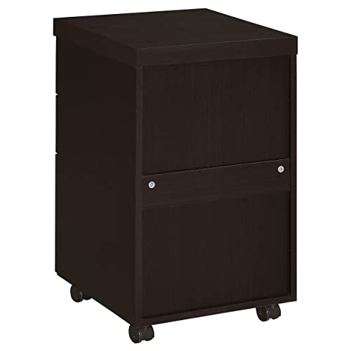 Coaster Home Furnishings Skylar 3-Drawer Mobile Storage Cabinet Cappuccino