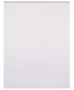 school smart chart table pad, 24 x 32 inches, 1 inch grids, 25 sheets, white