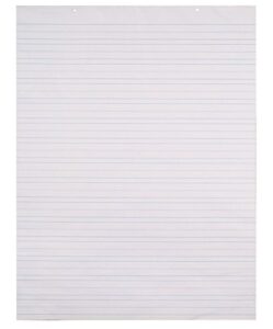school smart primary chart paper, 24 x 32 inches, ruled 1-1/2 inch with dotted midline, white, 70 sheets