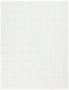 school smart-85280 double sided graph paper with in ruler - 8 1/2 in x 11in - ream of 500 - white