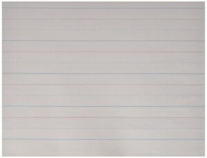 school smart zaner-bloser paper, 1-1/8 inch ruled, 10-1/2 x 8 inches, 500 sheets, white - 085328