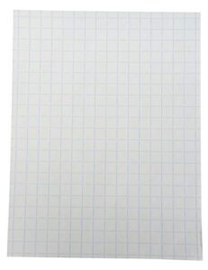school smart double sided graph paper, 8-1/2 x 11 inches, 1/2 inch rule, white, pack of 500 - 085279