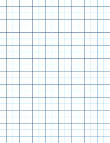 School Smart Double Sided Graph Paper, 8-1/2 x 11 Inches, 1/2 Inch Rule, White, Pack of 500 - 085279