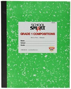 school smart - 85298 skip-a-line composition book - grade 1 - 9 3/4 x 7 3/4 - green - 50 sheets - 100 pages