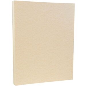 jam paper parchment 65lb cardstock - 8.5 x 11 coverstock - 176 gsm - natural recycled - 50 sheets/pack