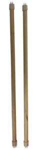 penn-plax bird-life wooden bird perches – great for parakeets, lovebirds, parrotlets, finches, canaries, and other small birds – 2-pack – 18” long