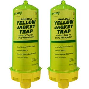 rescue non-toxic reusable yellowjacket trap and 2 week refills, 2 pack