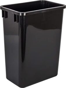 hardware resources plastic waste container, black