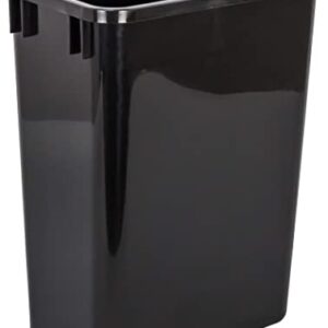 Hardware Resources Plastic Waste Container, Black