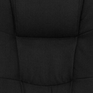 Flash Furniture Jessica High Back Black Fabric Executive Swivel Office Chair with Arms