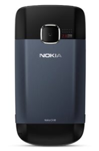 nokia c3-00 unlocked cell phone (slate) with qwerty, dedicated e-mail key, 2 mp camera, media player, wlan, and microsd slot
