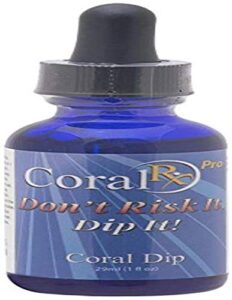 blue ocean corals coral rx concentrate dip pro aquarium treatment, 1-ounce