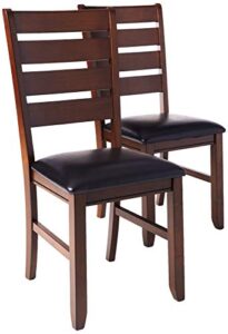 crown mark 2152s dining chair, brown