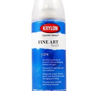 Krylon K01374000 Gallery Series Fixatif Aerosol Spray, 11 Ounce, Matte