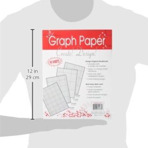 Crafters Helper Needlework Graph Paper, 8-1/2 by 11-Inch, 40 Per Package
