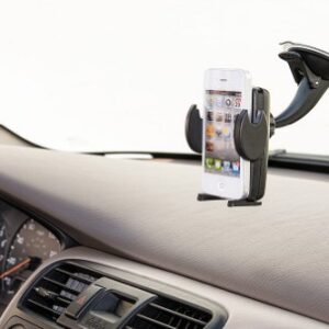 ARKON Windshield and Dash Car Phone Holder Mount for iPhone X 8 7 6S 6 Plus 8 7 6S 6 Galaxy Note Retail Black (SM415)