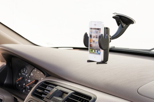 ARKON Windshield and Dash Car Phone Holder Mount for iPhone X 8 7 6S 6 Plus 8 7 6S 6 Galaxy Note Retail Black (SM415)