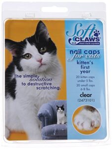 feline soft claws nail caps kitten clear