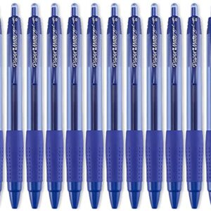 Paper Mate 1753366 Gel Pens, Retractable, 1.0mm, Bold Point, Blue Ink/Barrel