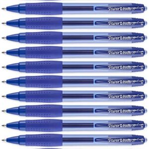 Paper Mate 1753366 Gel Pens, Retractable, 1.0mm, Bold Point, Blue Ink/Barrel