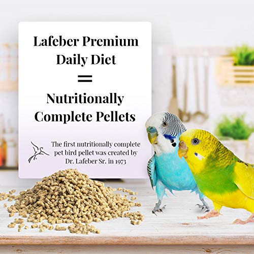 LAFEBER'S Premium Daily Diet Pellets Pet Bird Food, Made with Non-GMO and Human-Grade Ingredients, for Parakeets (Budgies), 5 lb