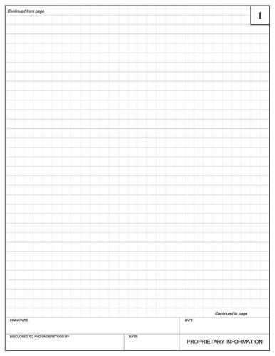 BookFactory Engineering Notebook - 96 Pages (.25" Engineering Grid Format), 8 7/8" x 11 1/4", Engineering Lab Notebook, Black Cover, Smyth Sewn Hardbound (EPRIL-096-LGS-LKT4-R1)